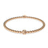 Goal | 18k Rose Gold | Crystal Soccer Ball Charm Bracelet